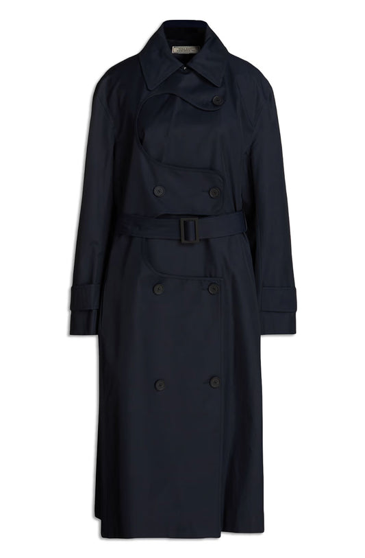 Belted Cotton-Blend Gabardine Trench Coat
