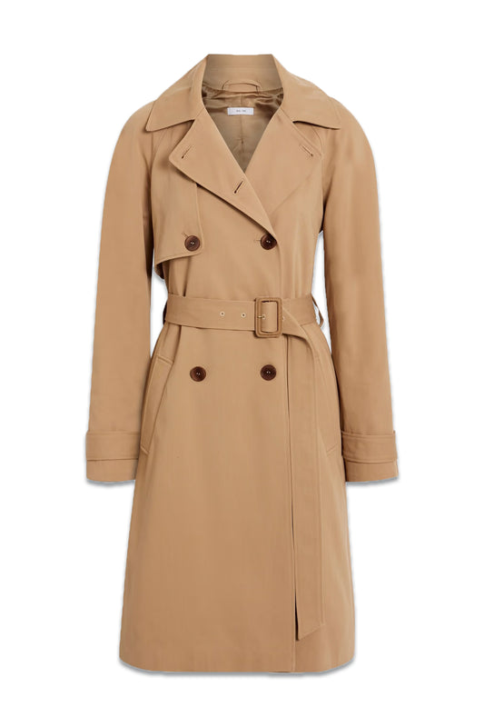 Scarlet Cotton-gabardine Trench Coat