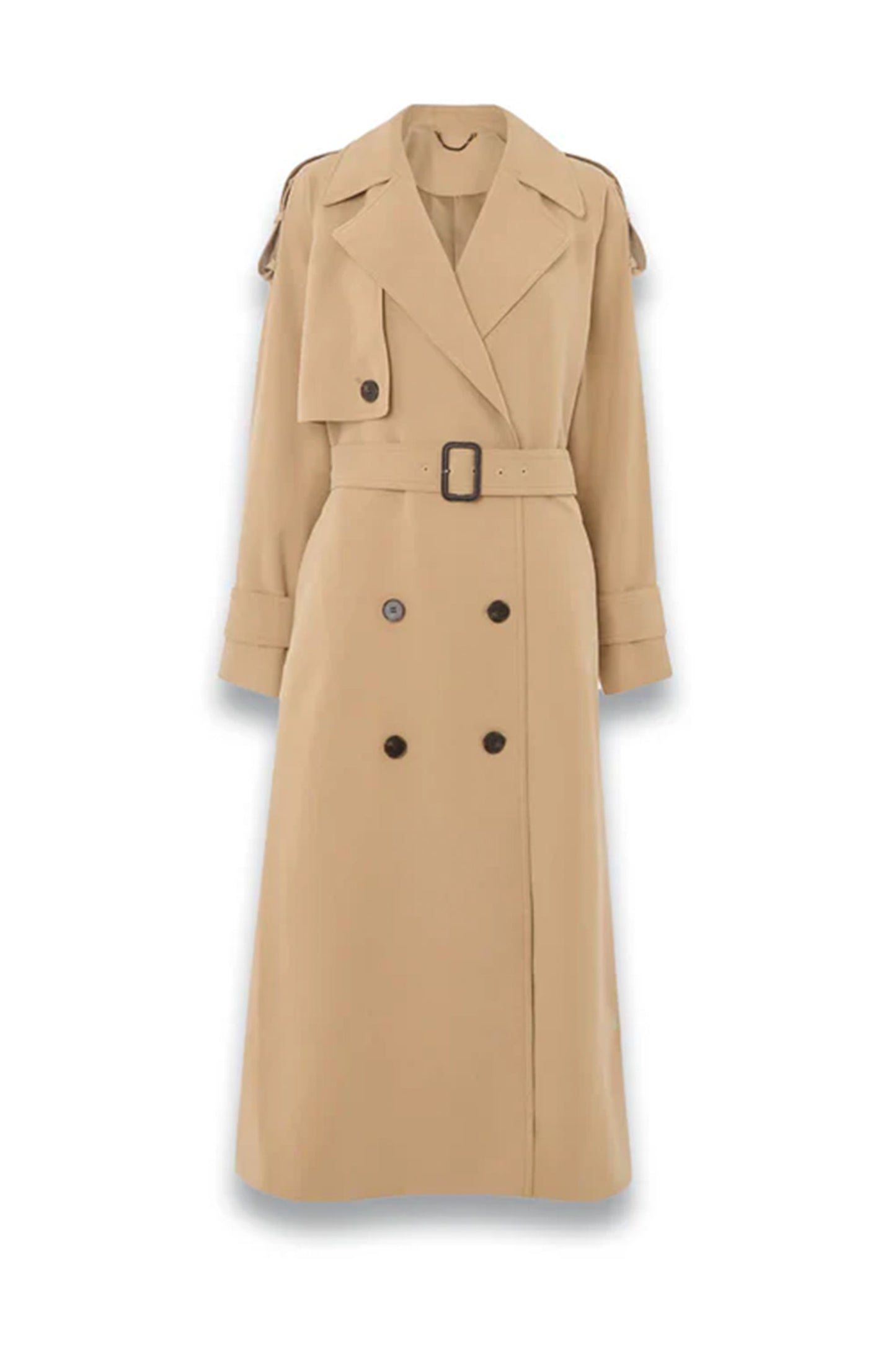 Neutral Soft Voluminous Trench Coat