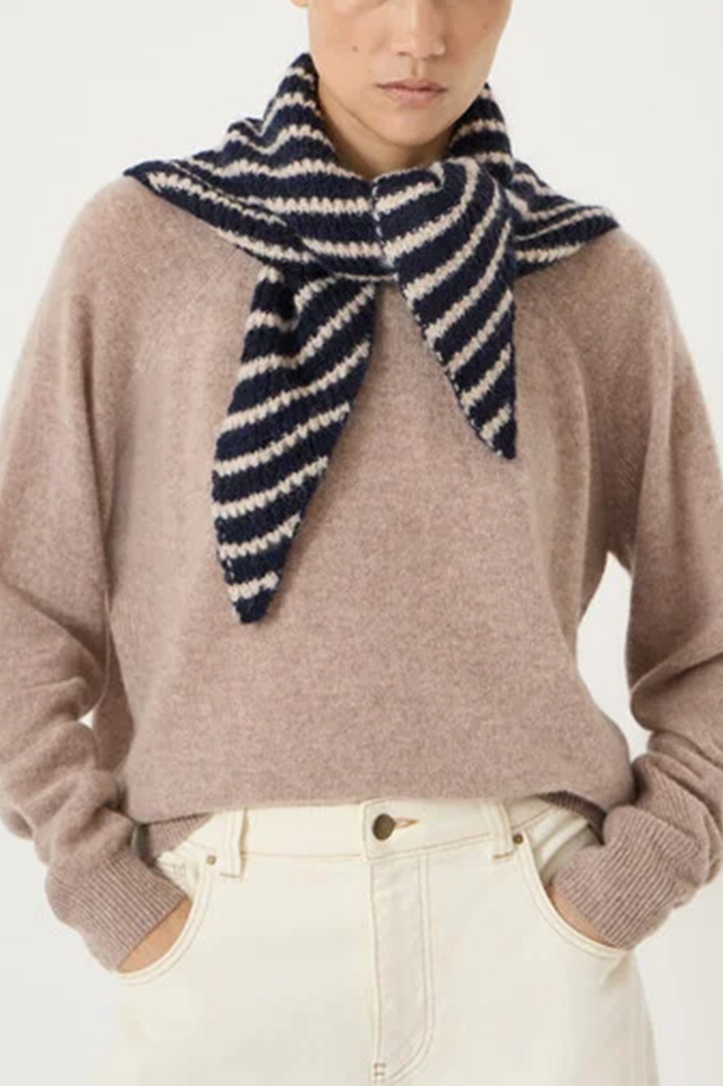 Stripe Triangle Scarf