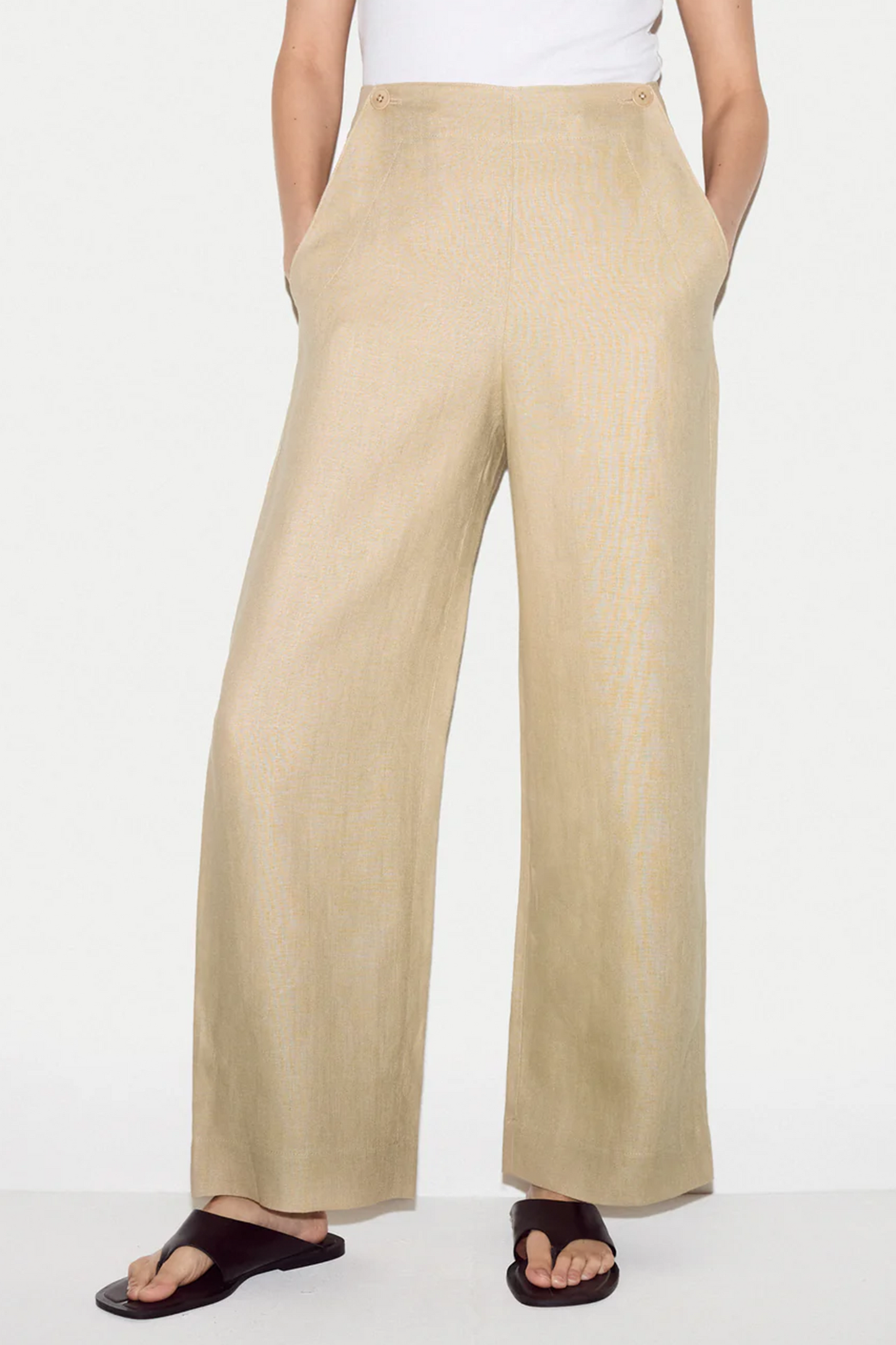 Irish Linen Sailor Trouser