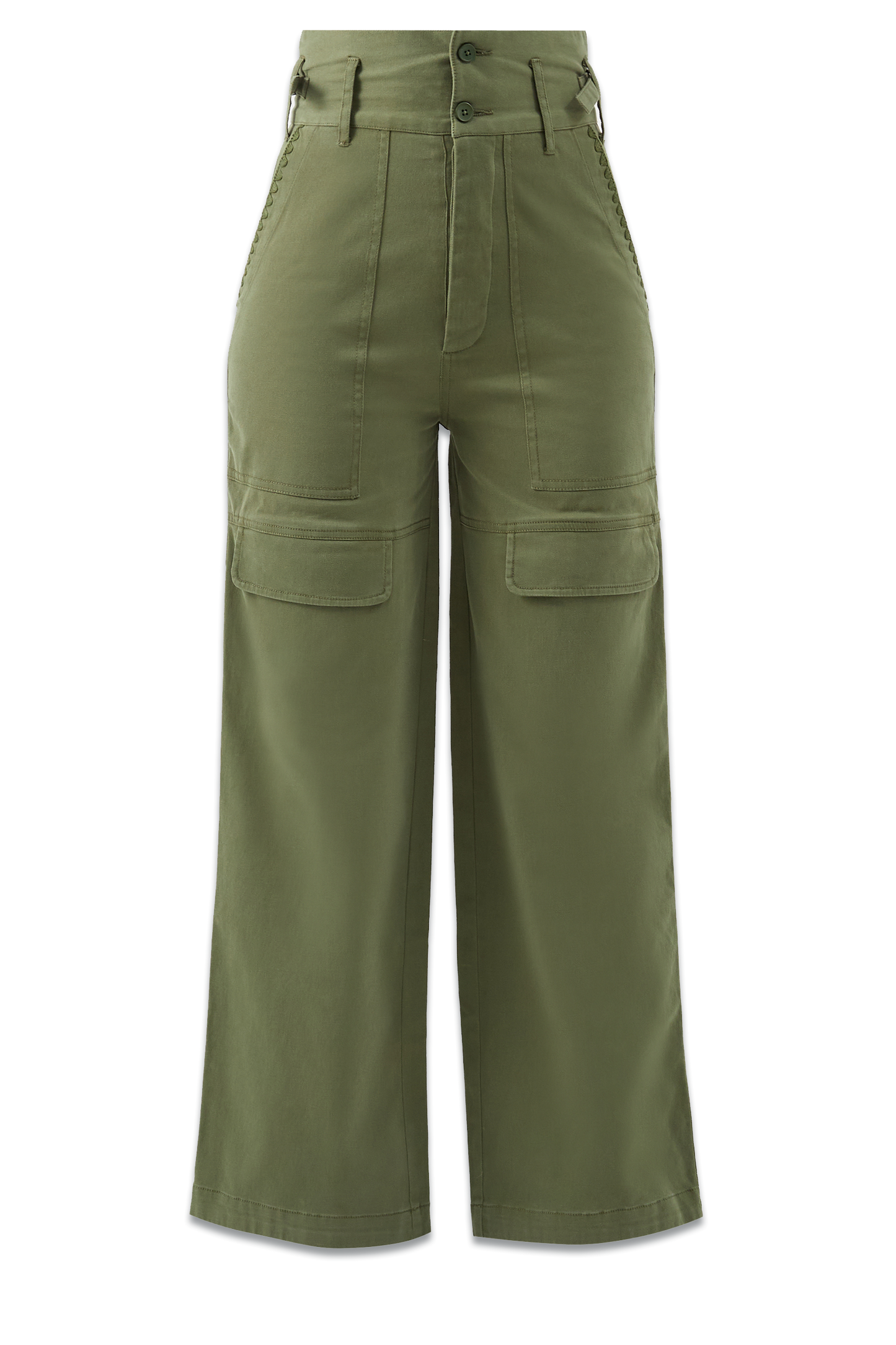 Taliana Cotton Cargo Trousers