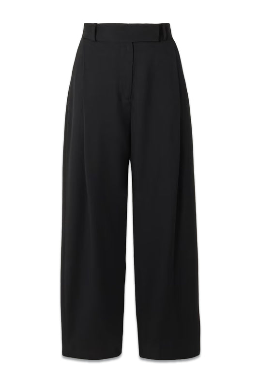 Wool-Crepe Straight-Leg Pants