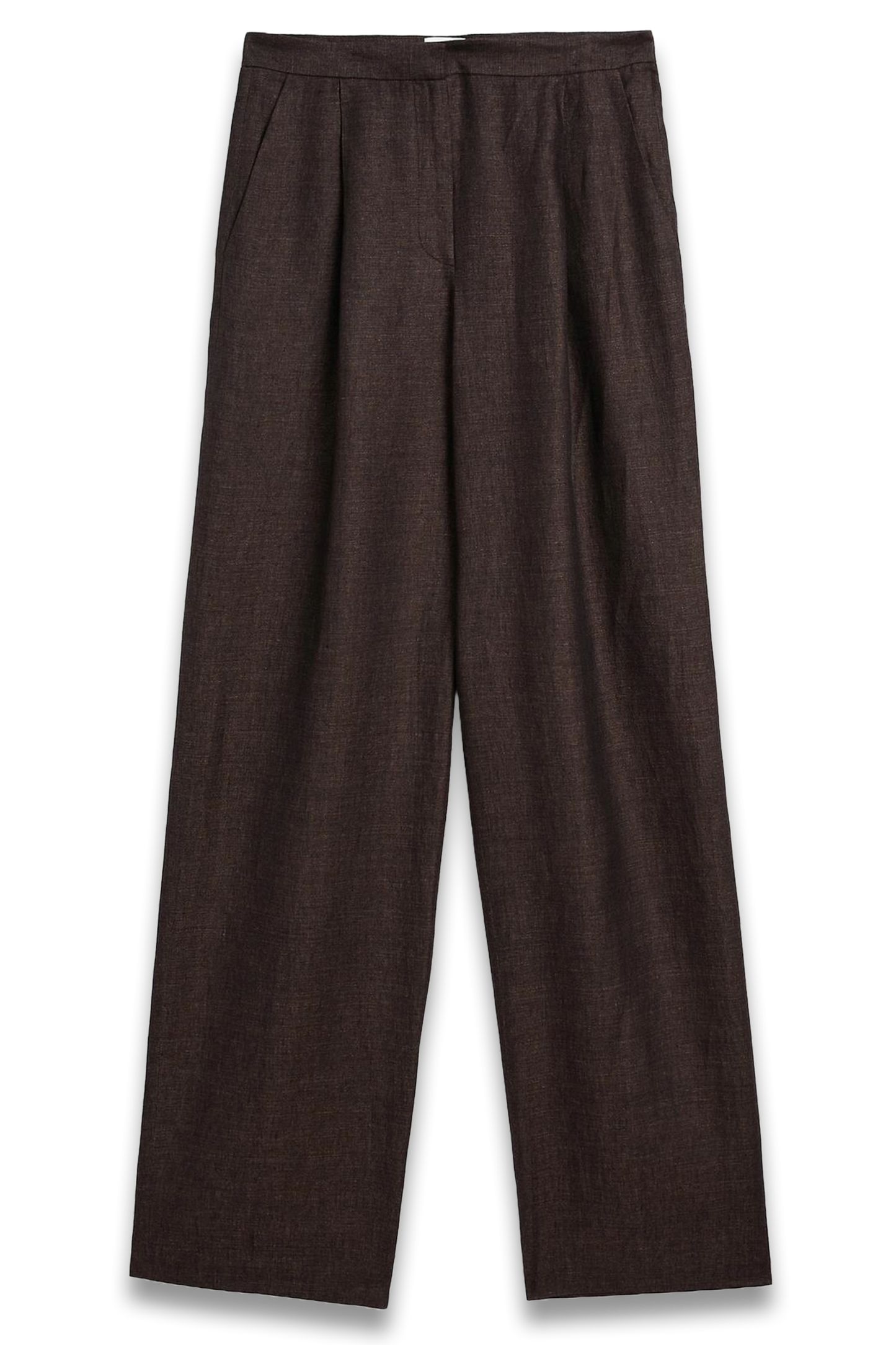 Melange Linen Darted Trousers - Limited Edition