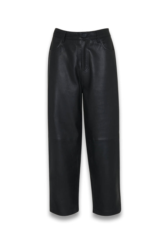Black Laura Leather Trouser