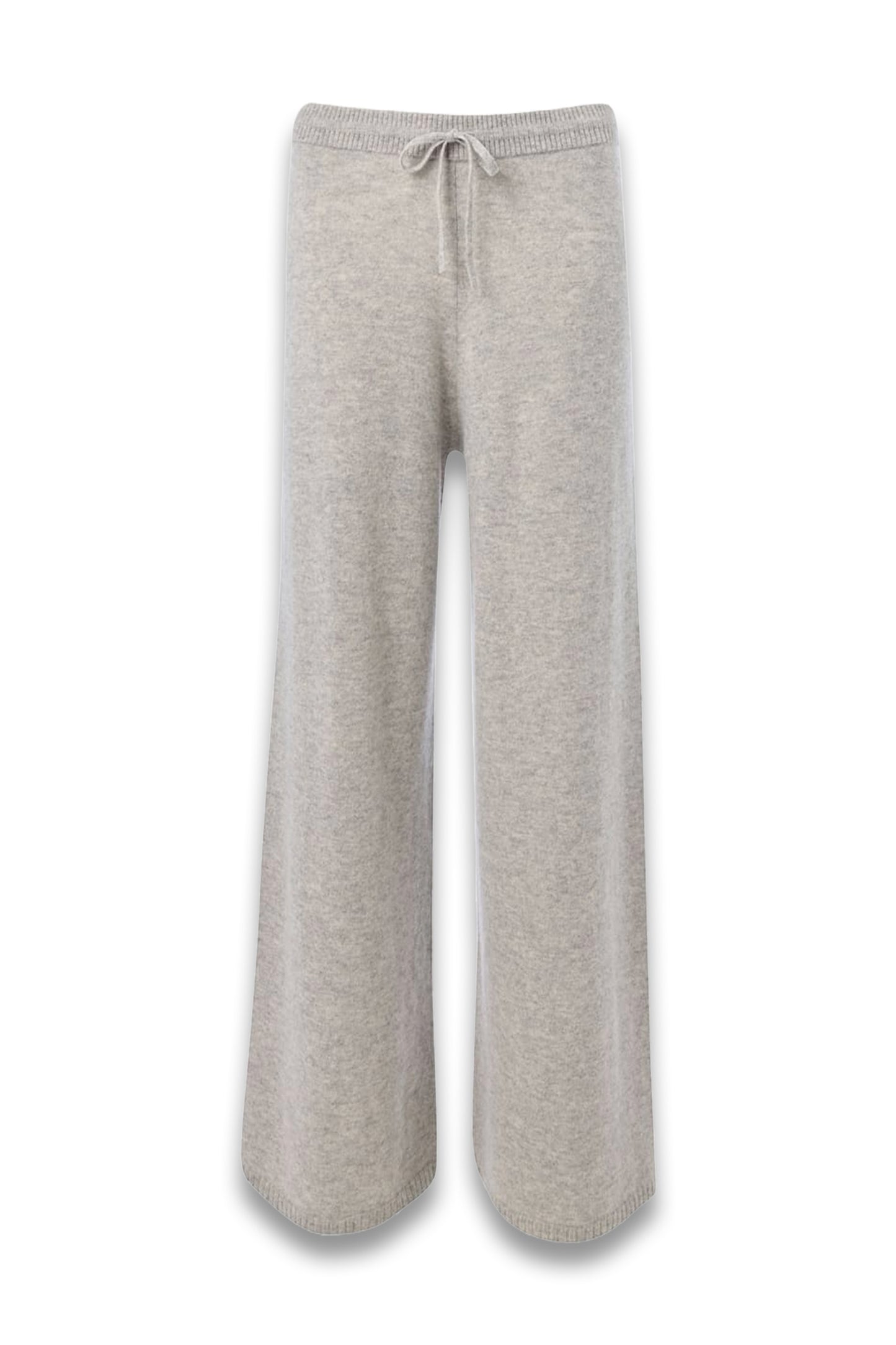 Grey Marl Cashmere Straight Leg Jogger