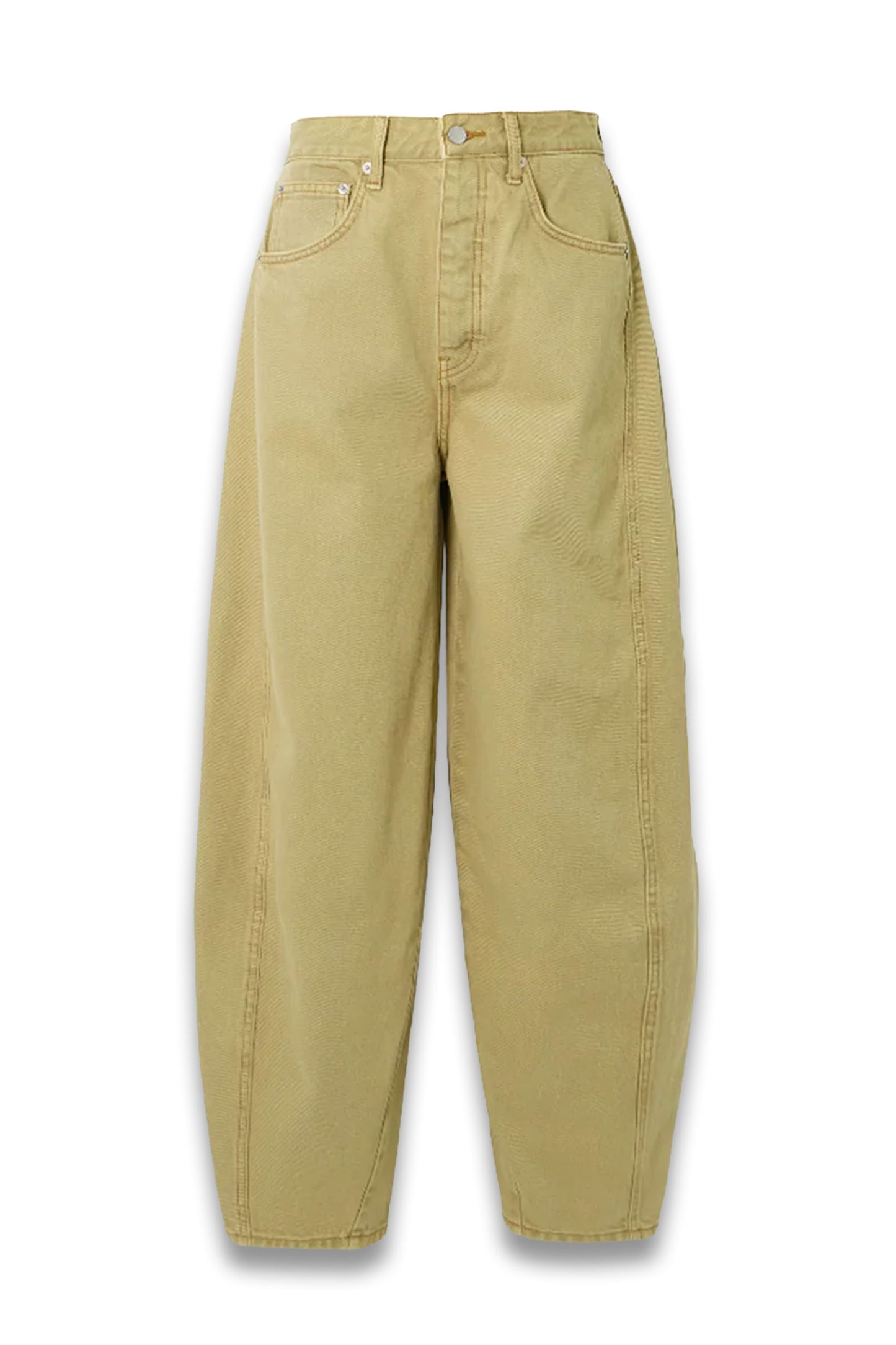 Paneled Mid-rise Wide-leg Organic Jeans