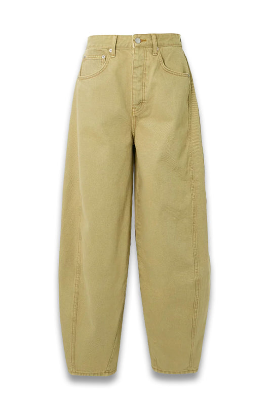 Paneled Mid-rise Wide-leg Organic Jeans