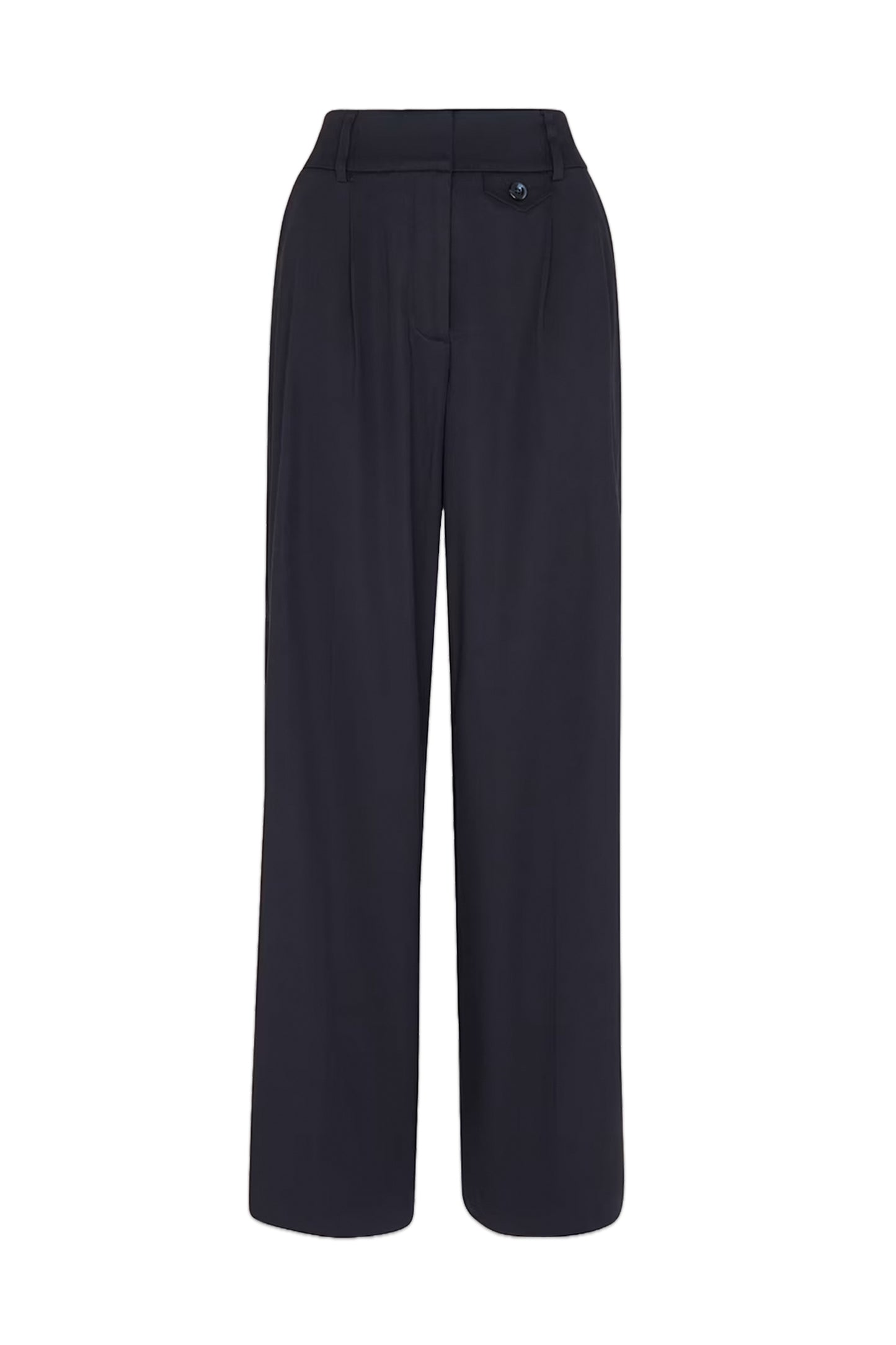Navy Tess Full Length Trouser