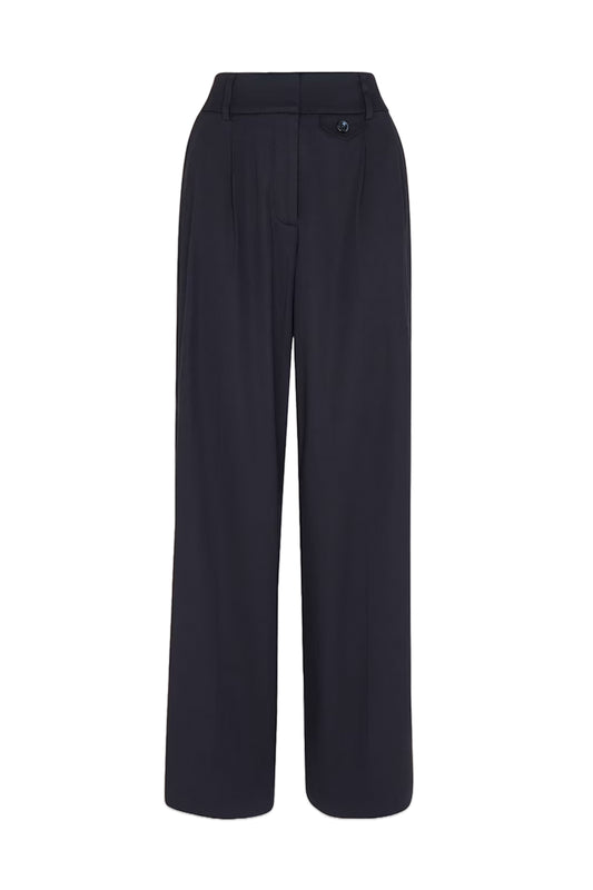 Navy Tess Full Length Trouser