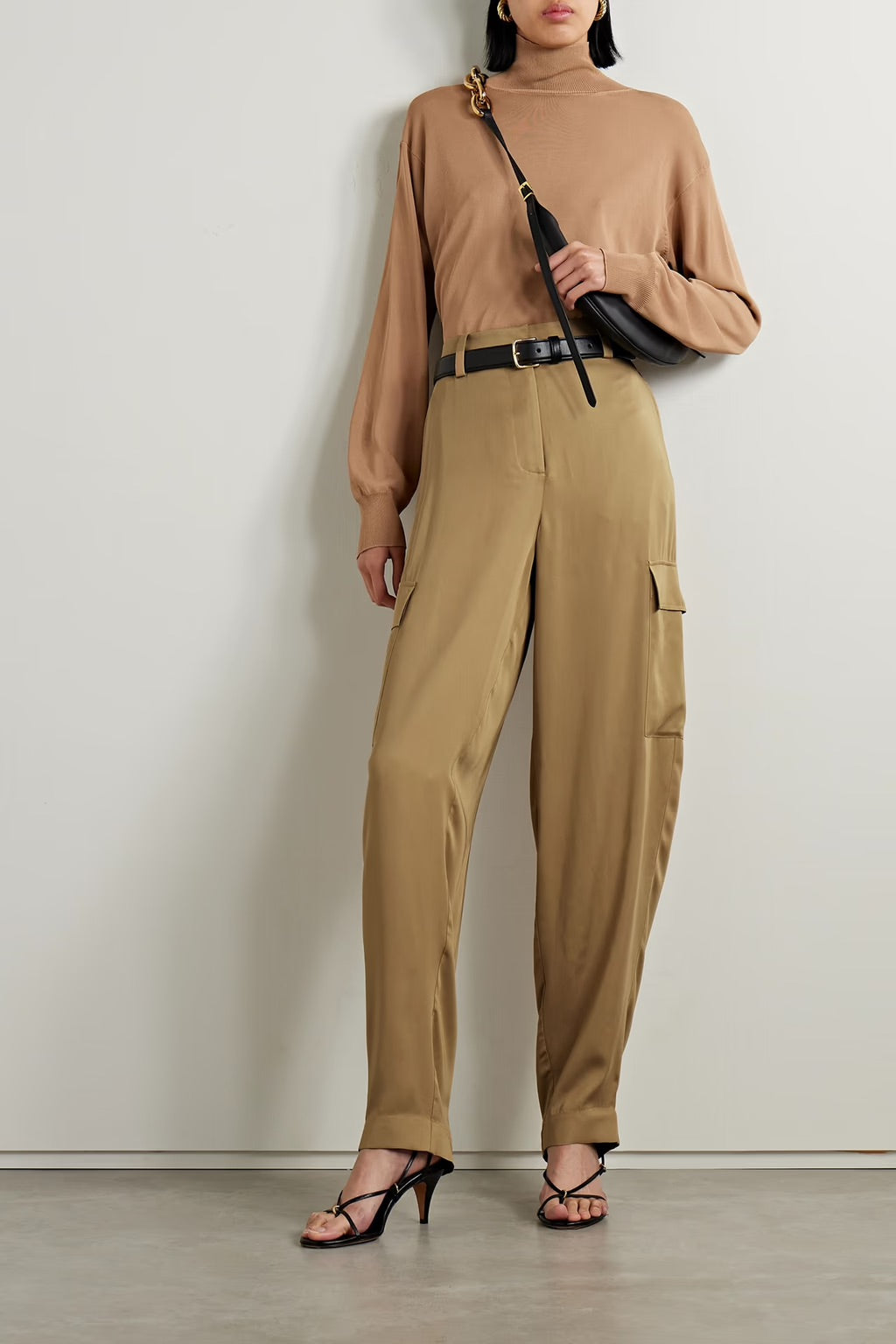 Treveris Satin-twill Cargo Pants