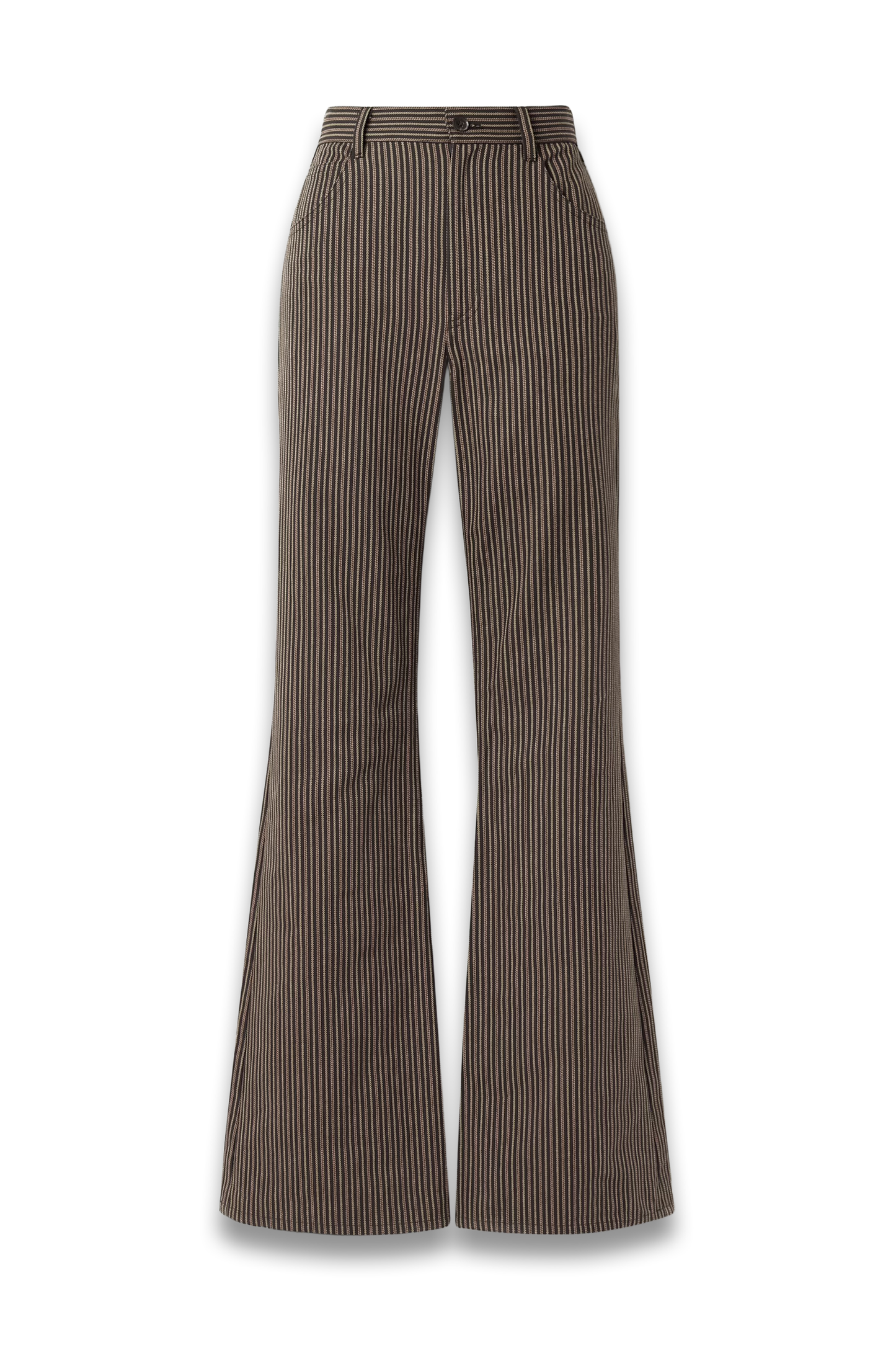 Roe striped Cotton-Twill Flared Pants