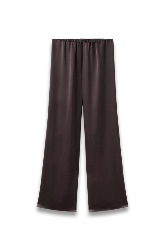 Satin Straight-fit Trousers