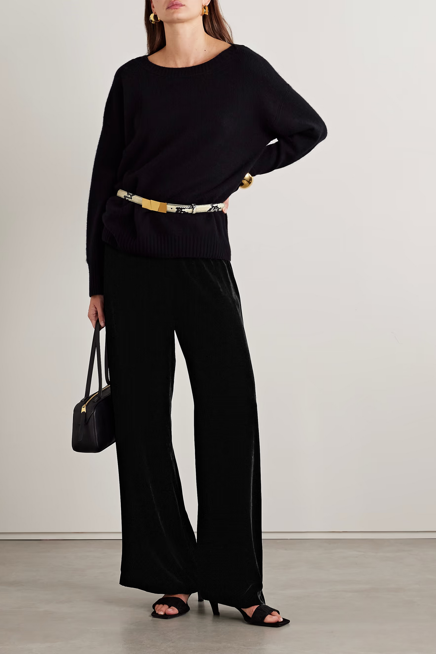 Velvet Wide-leg Pants
