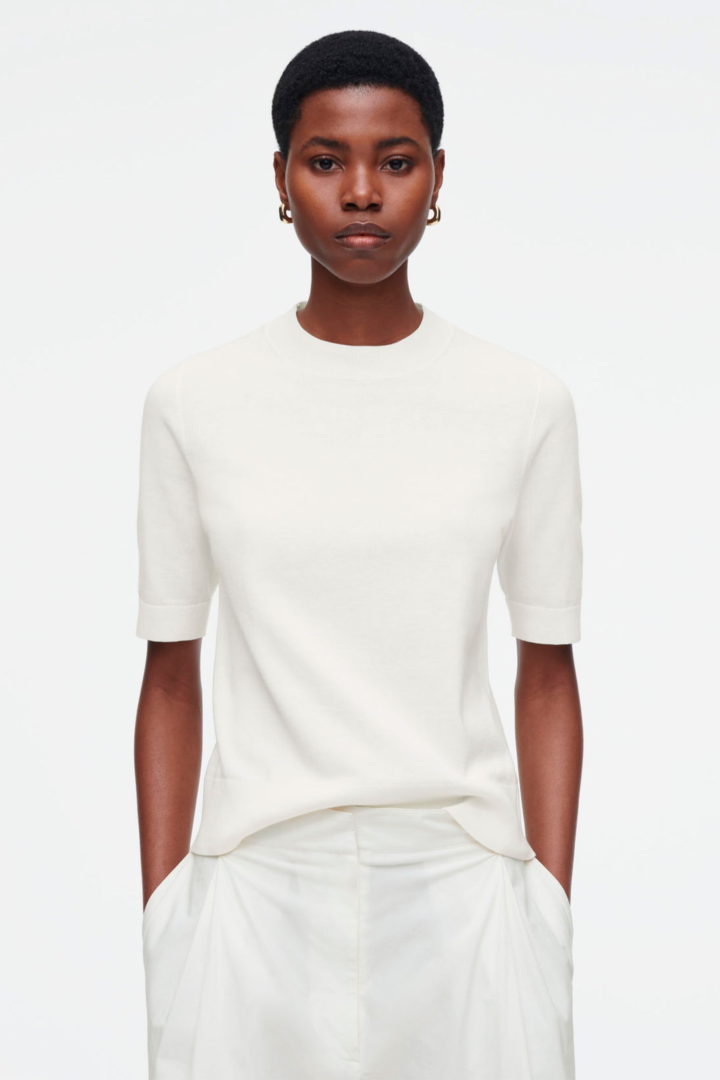 Regular Knitted T-Shirt
