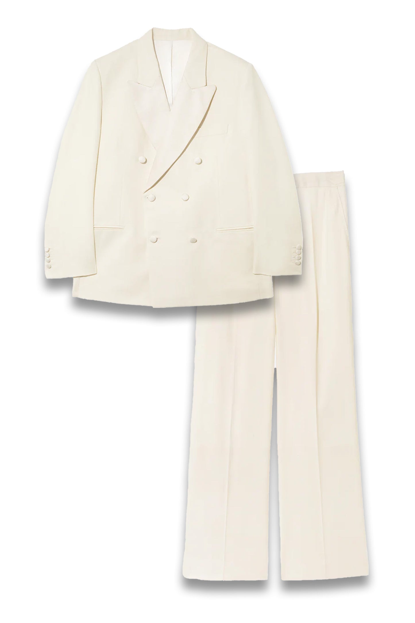 The White Tuxedo Jacket and Trousers