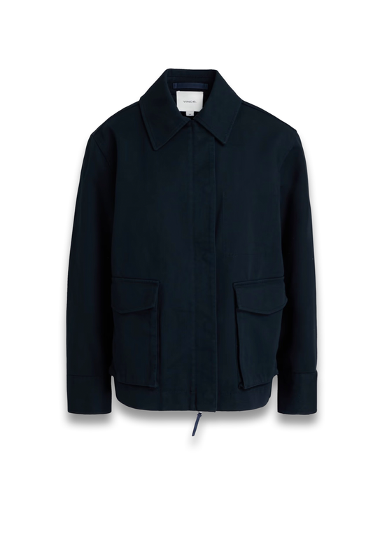 Cotton-blend twill jacket