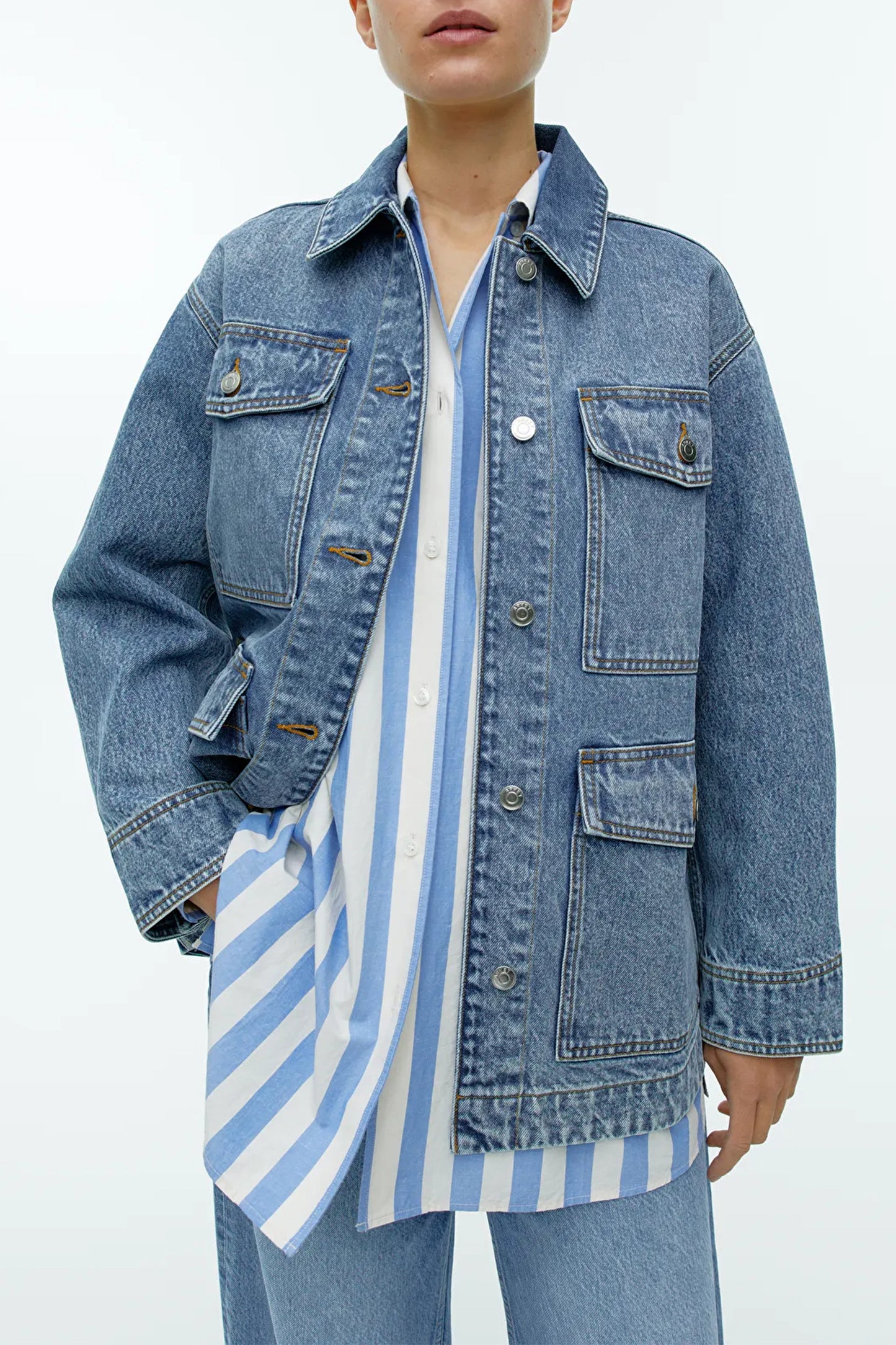 Denim Jacket, Washed Blue