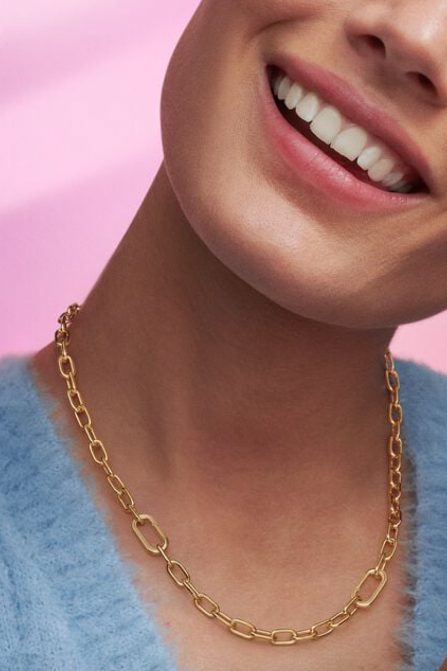 Pandora ME Small-Link Chain Necklace Gold
