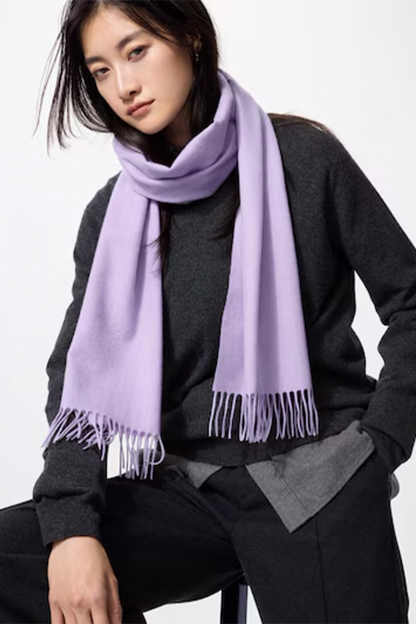 Cashmere 100% Cashmere Skirt in Navy