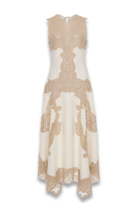 Arlette Sleeveless Handkerchief Dress