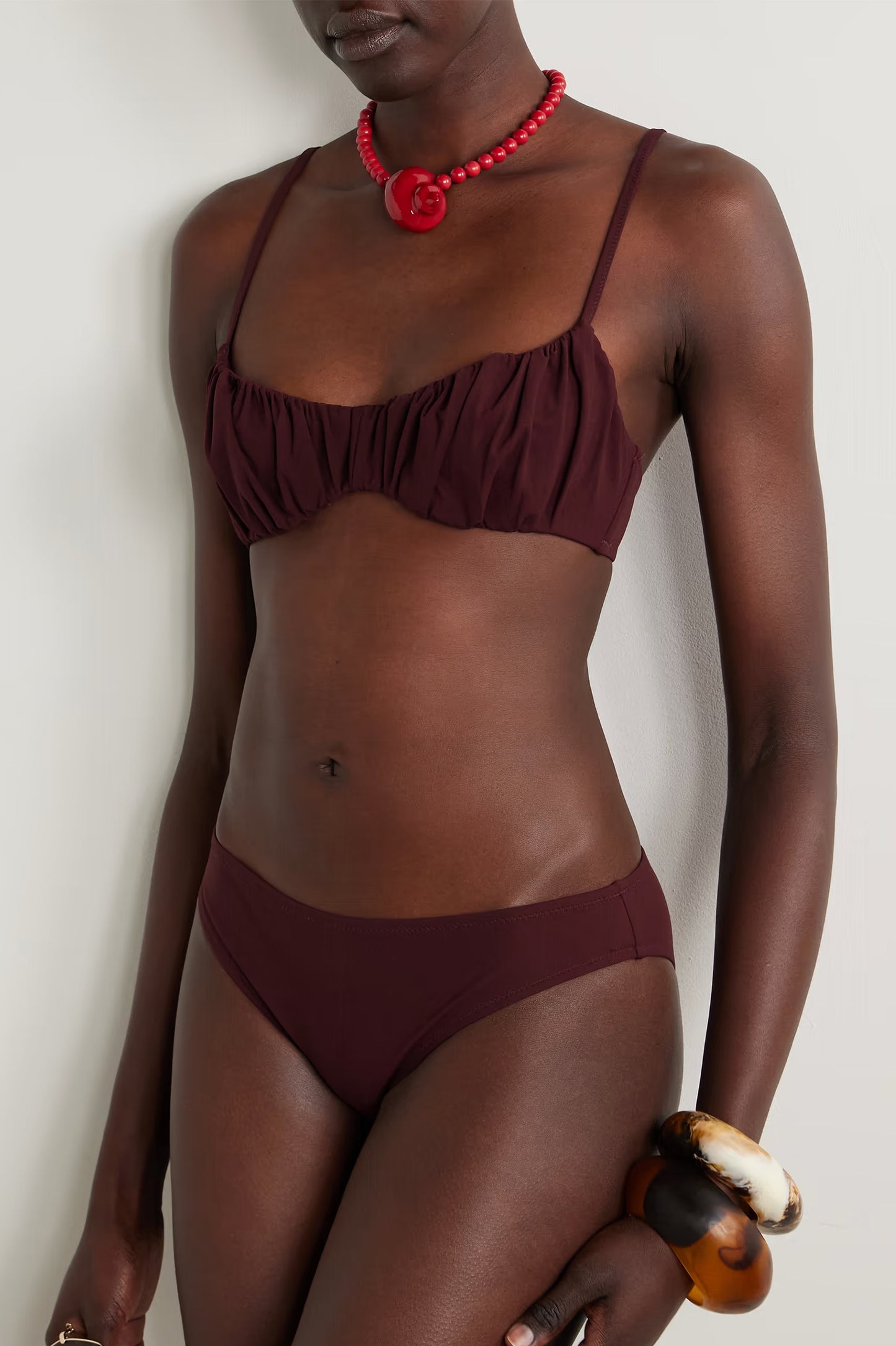 Naomi Gathered Underwired Bikini Top and Dani Bikini Briefs