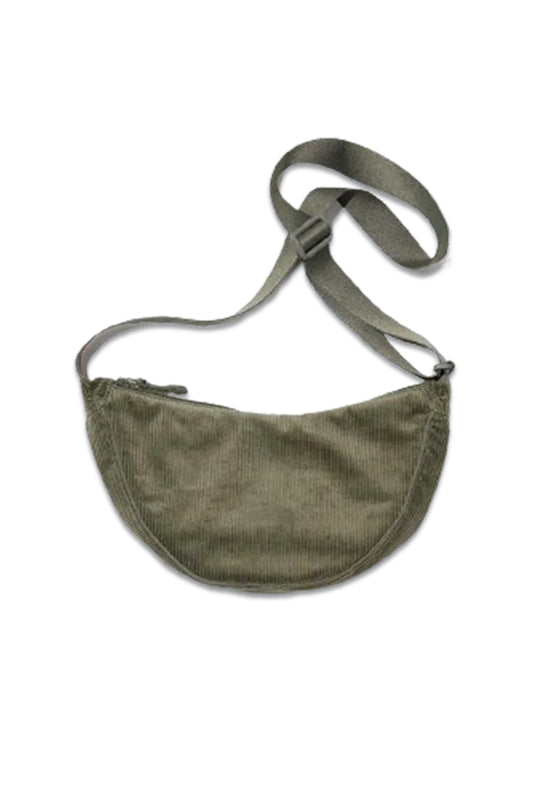 Round Mini Shoulder Bag (Corduroy)