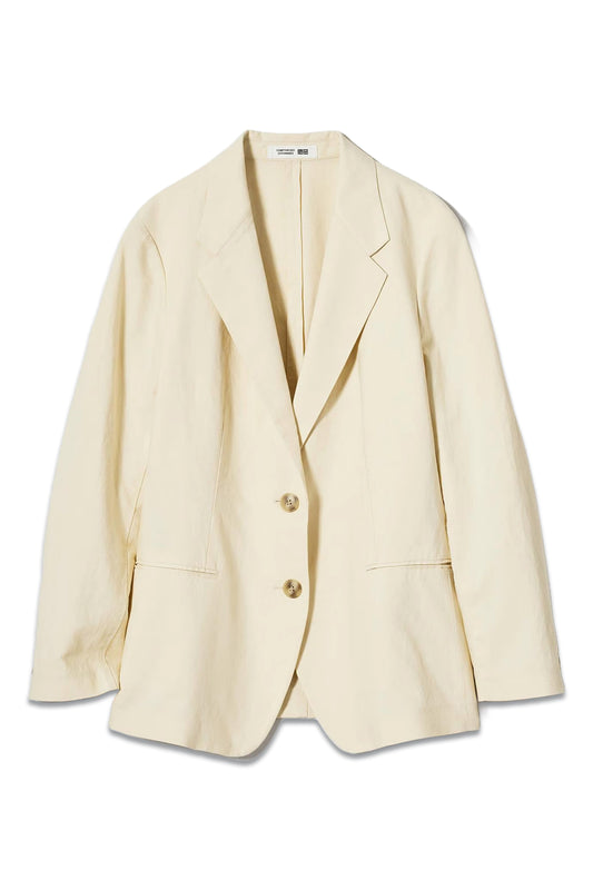 Linen Blend Blazer Jacket