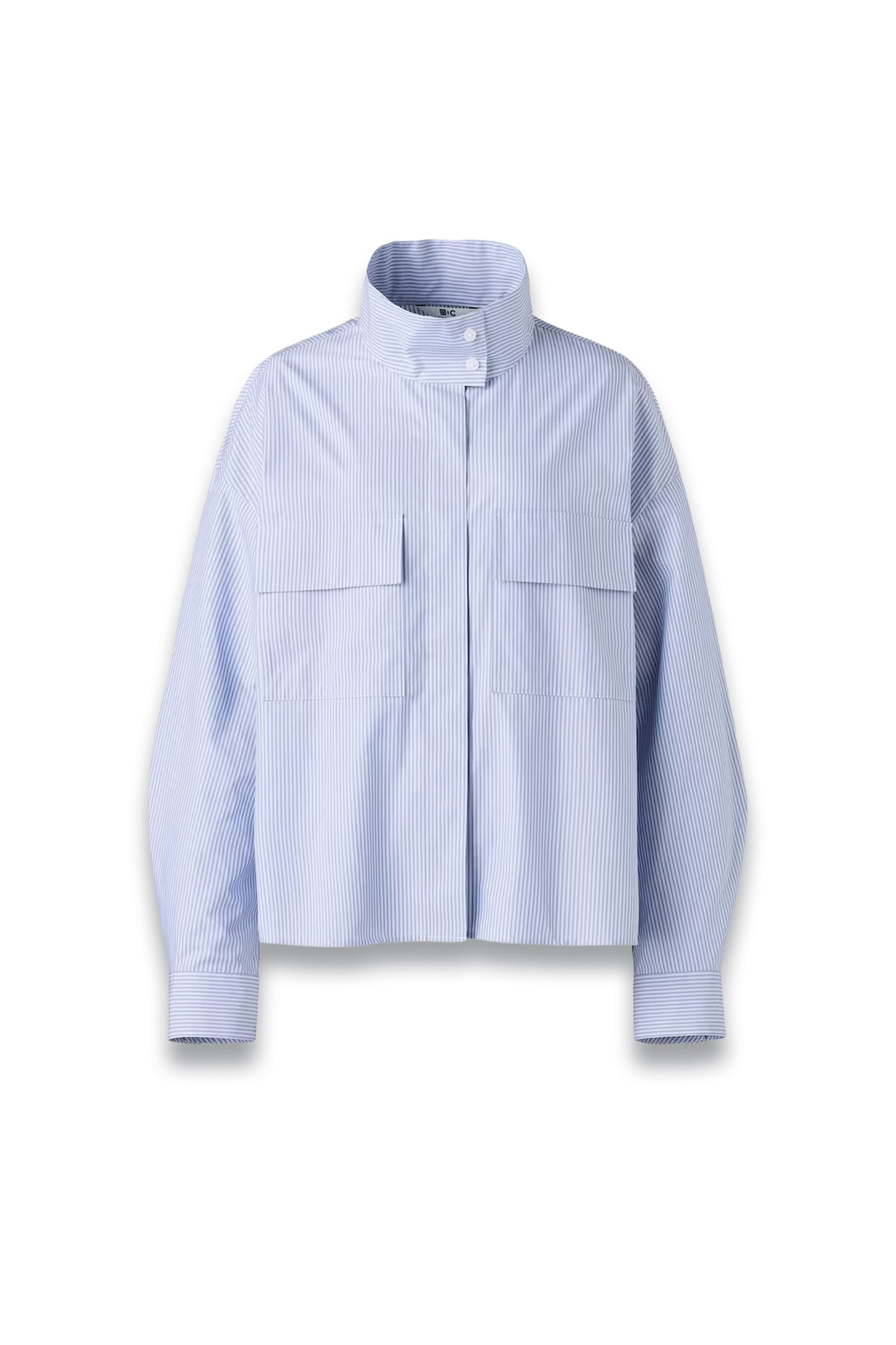 Cotton Stand Collar Shirt Jacket