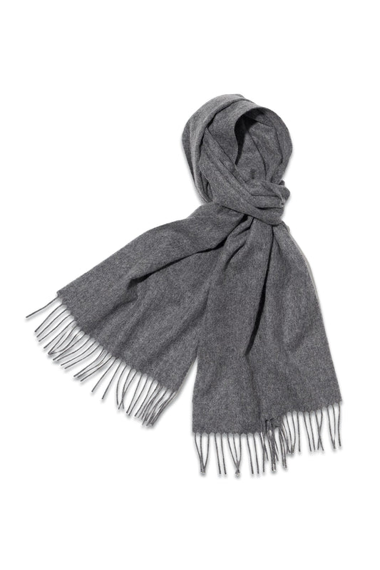 100% Cashmere Scarf, Gray