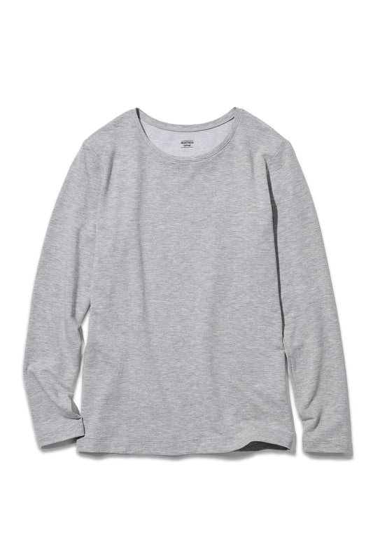 Heattech Extra Warm Cotton Crew Neck Long Sleeved Thermal Top