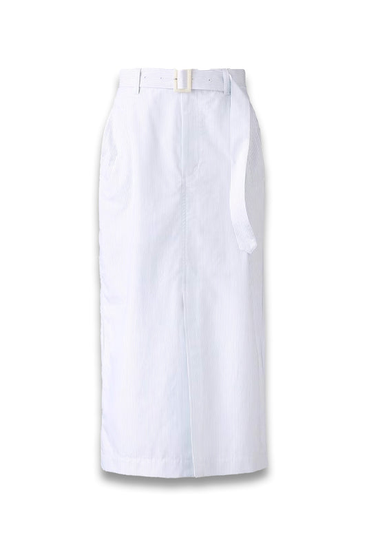 Belted Narrow Skirt