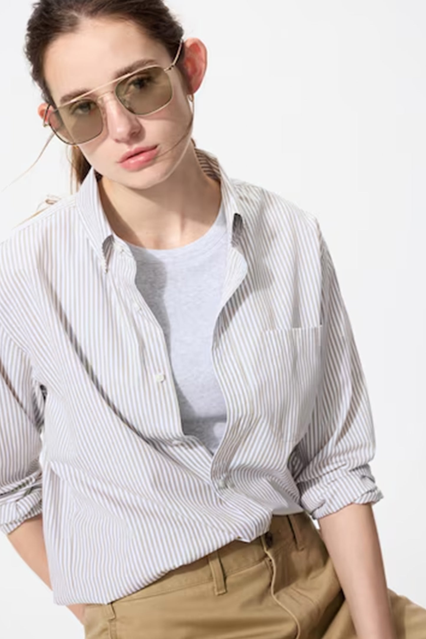 Metal Double Bridge Sunglasses