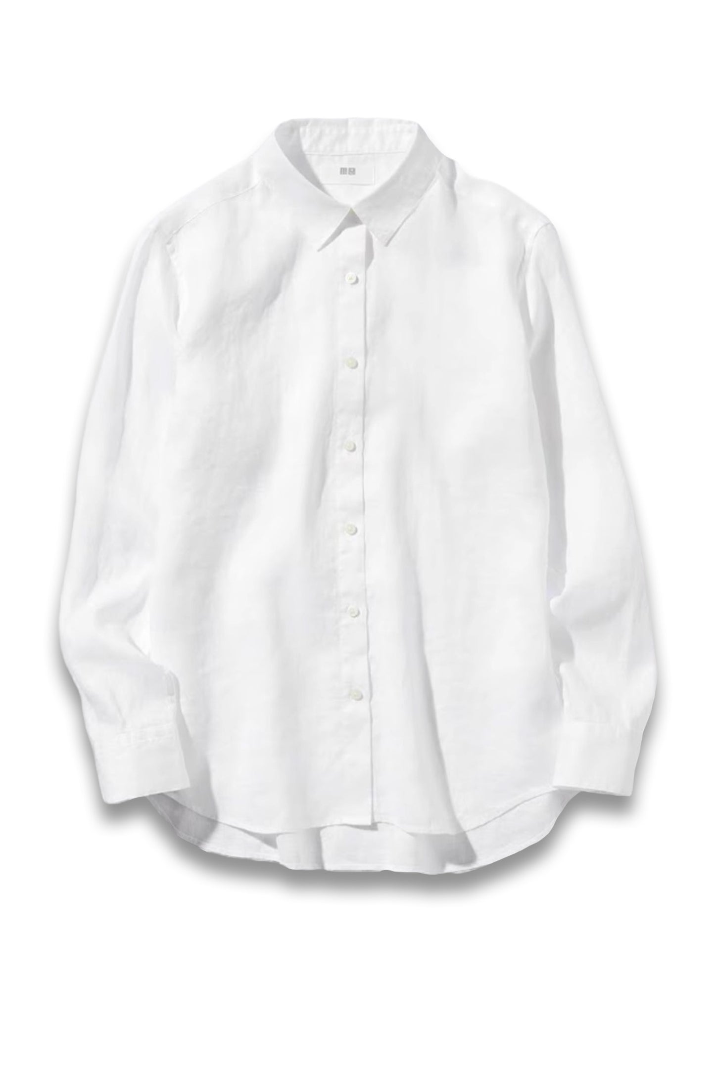 100% Premium Linen Shirt in White