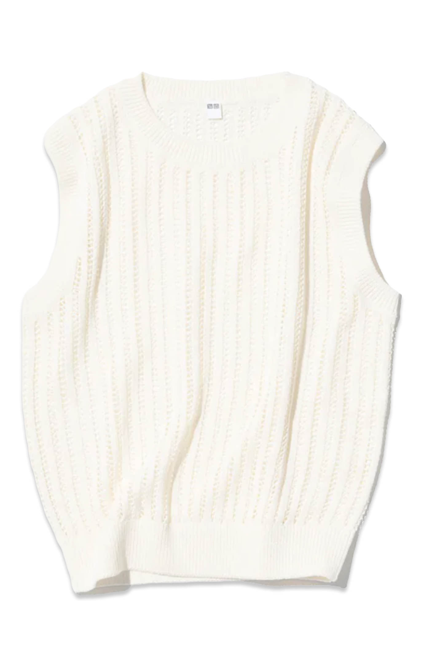 Mesh Crew Neck Sleeveless Short Jumper