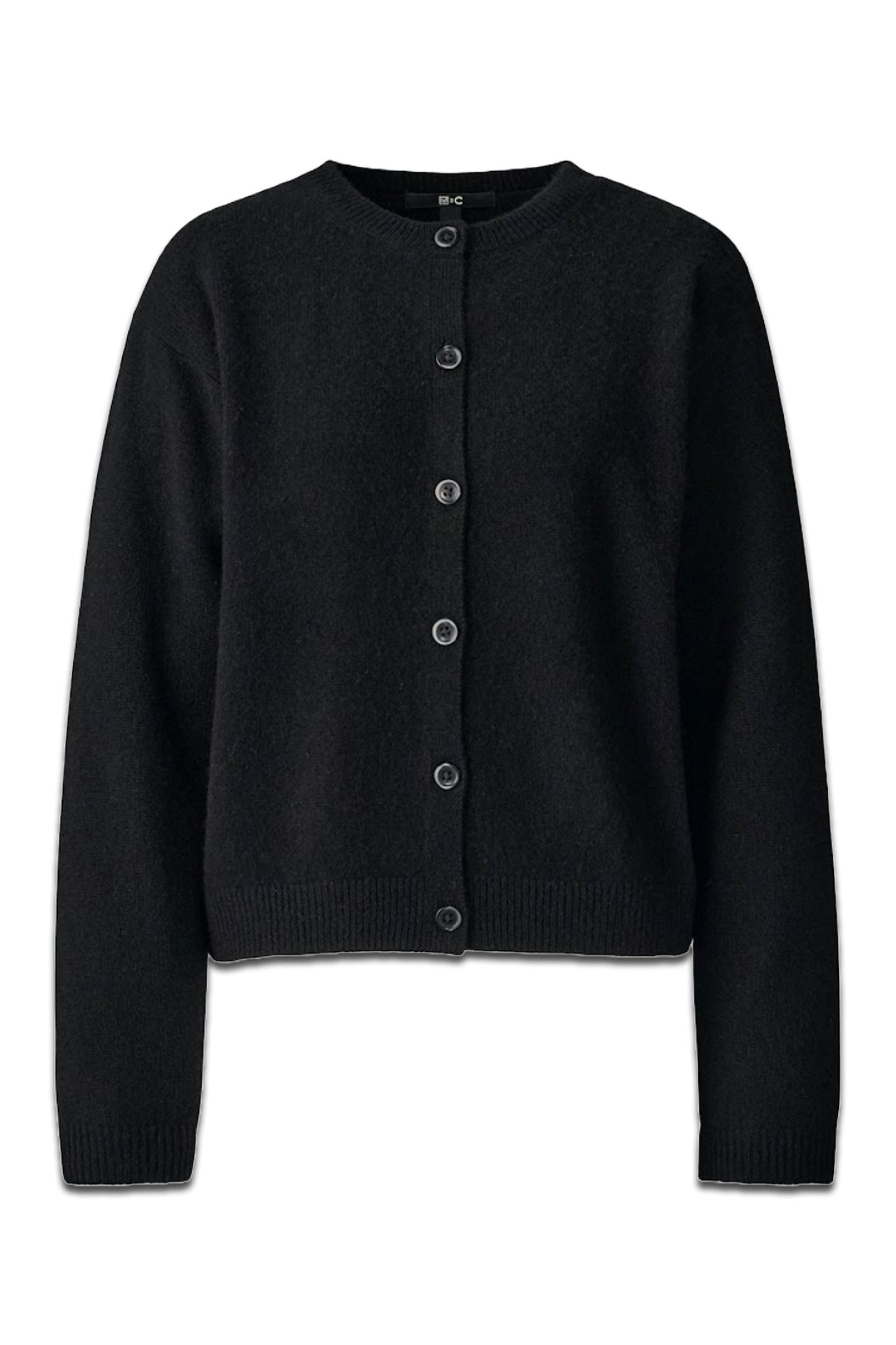 Cashmere Crew Neck Short Cardigan