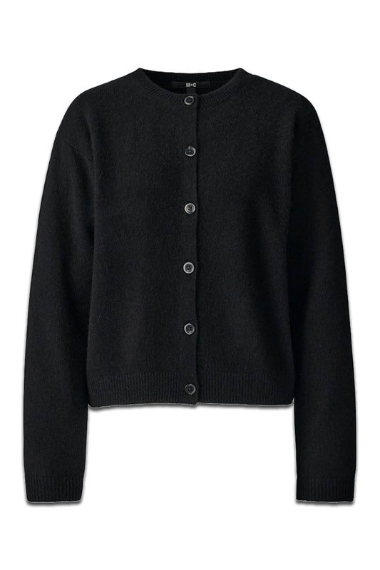 Cashmere Crew Neck Short Cardigan