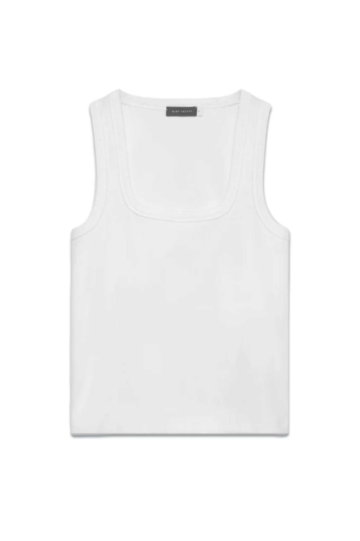 White Scoop-neck Vest
