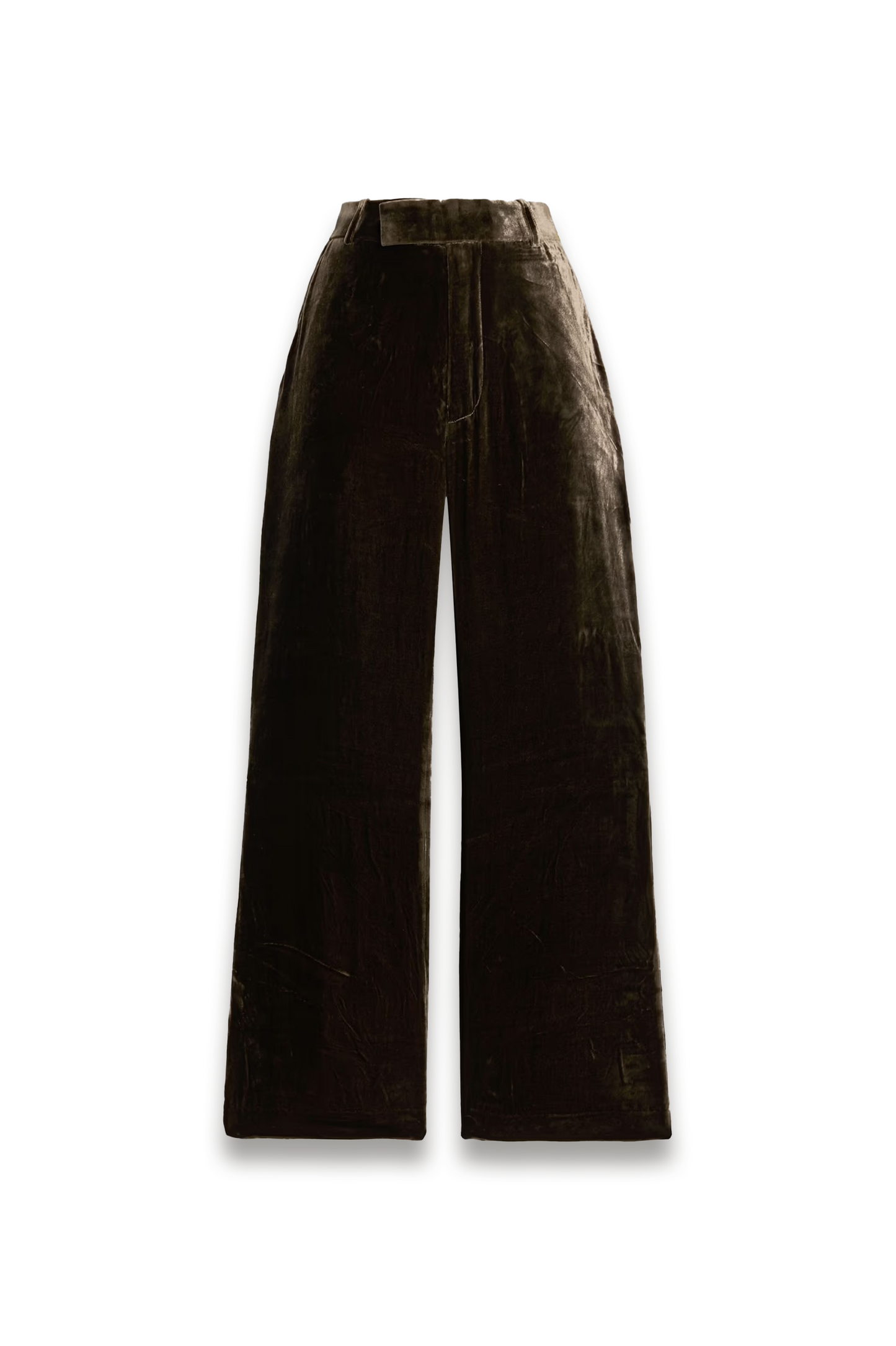 Cropped Velvet Flared Pants