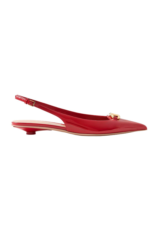 VLOGO Bold 20 Embellished Patent-Leather Pumps