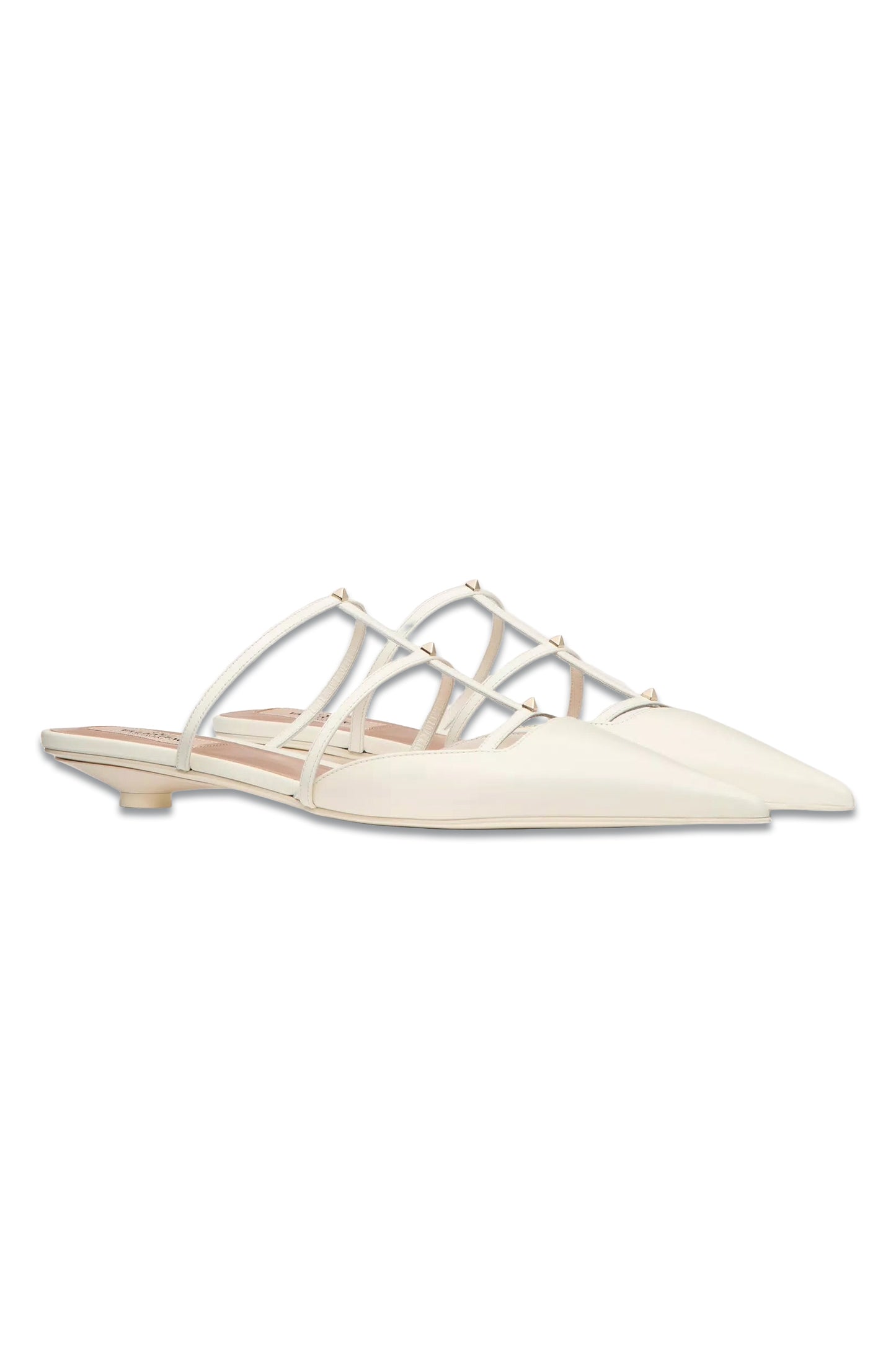 ROCKSTUD WISPY CALFSKIN MULE 20 MM