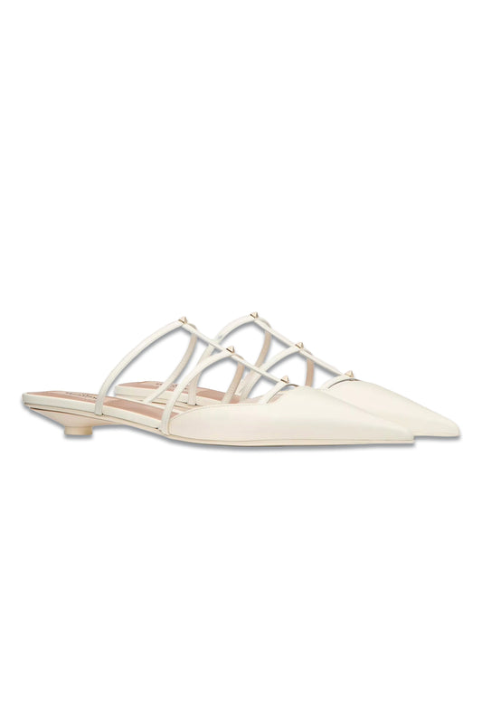 ROCKSTUD WISPY CALFSKIN MULE 20 MM