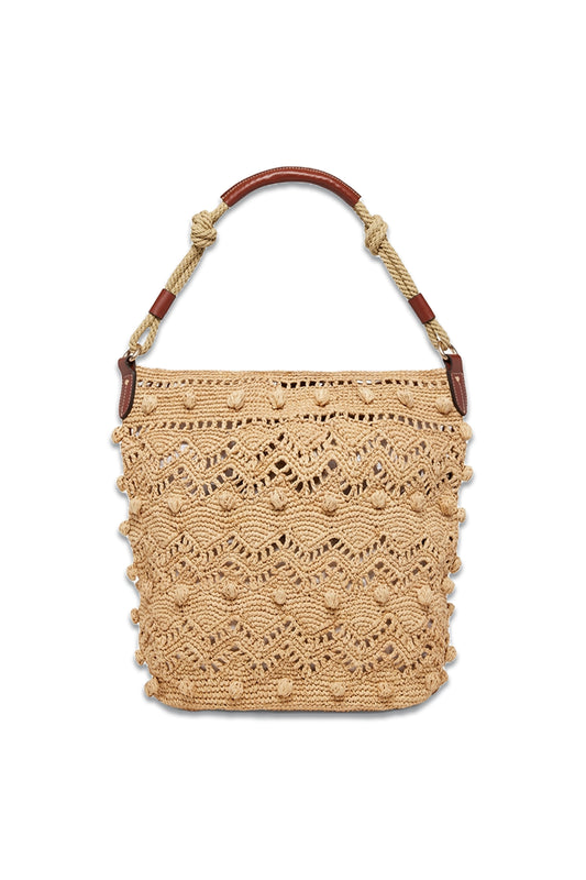 Raffia Holly Hobo Bag