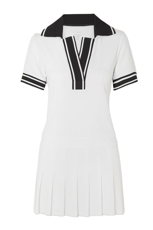 Keyes Pleated Stretch Recycled Tennis Dress