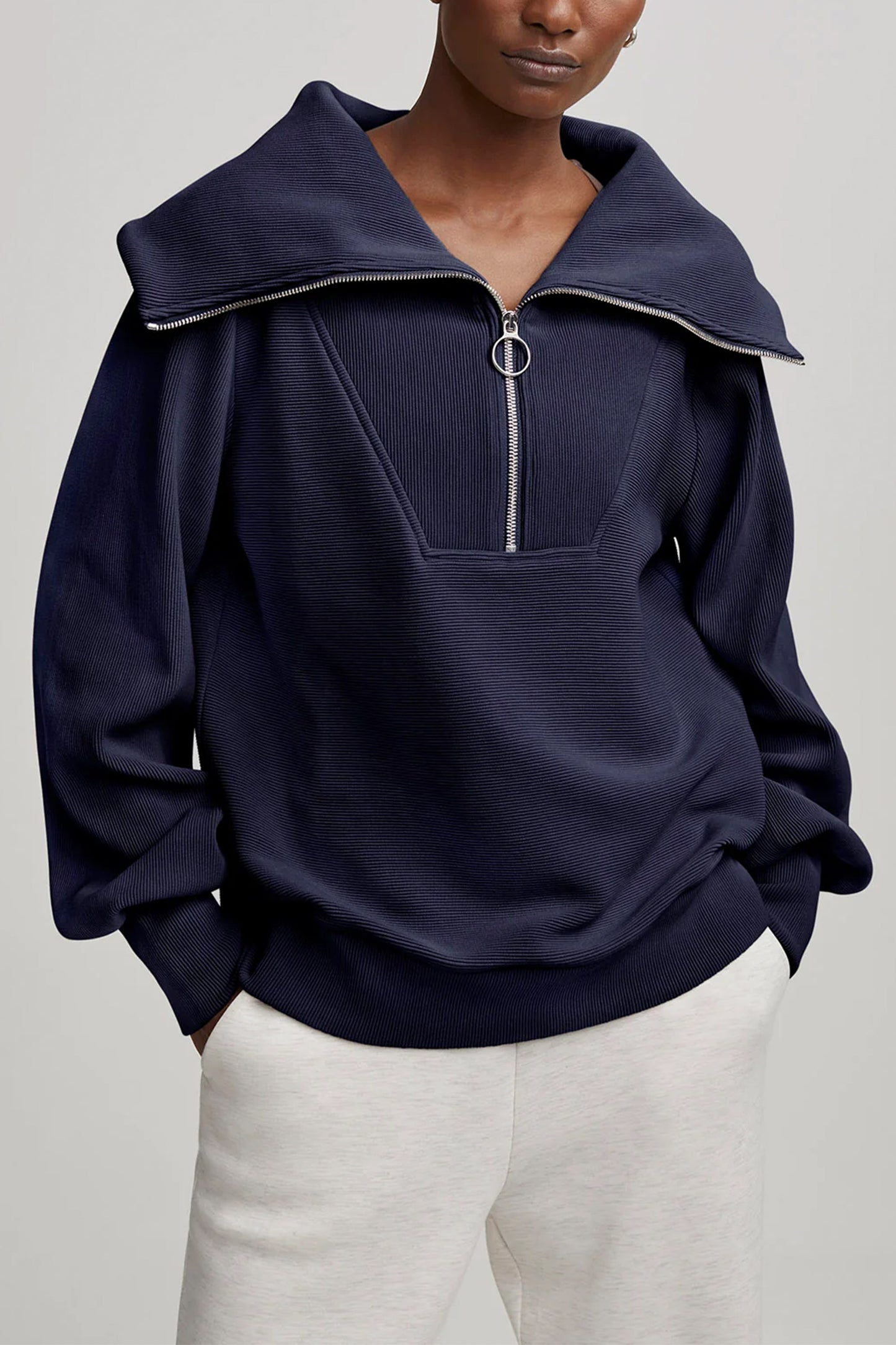 Vine Half-Zip Pullover Navy