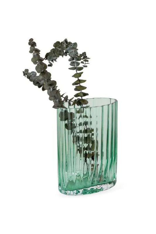 Ripple Oval Recycled Vase