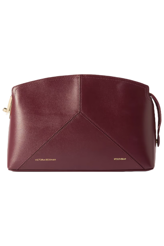 Victoria Paneled Leather Clutch