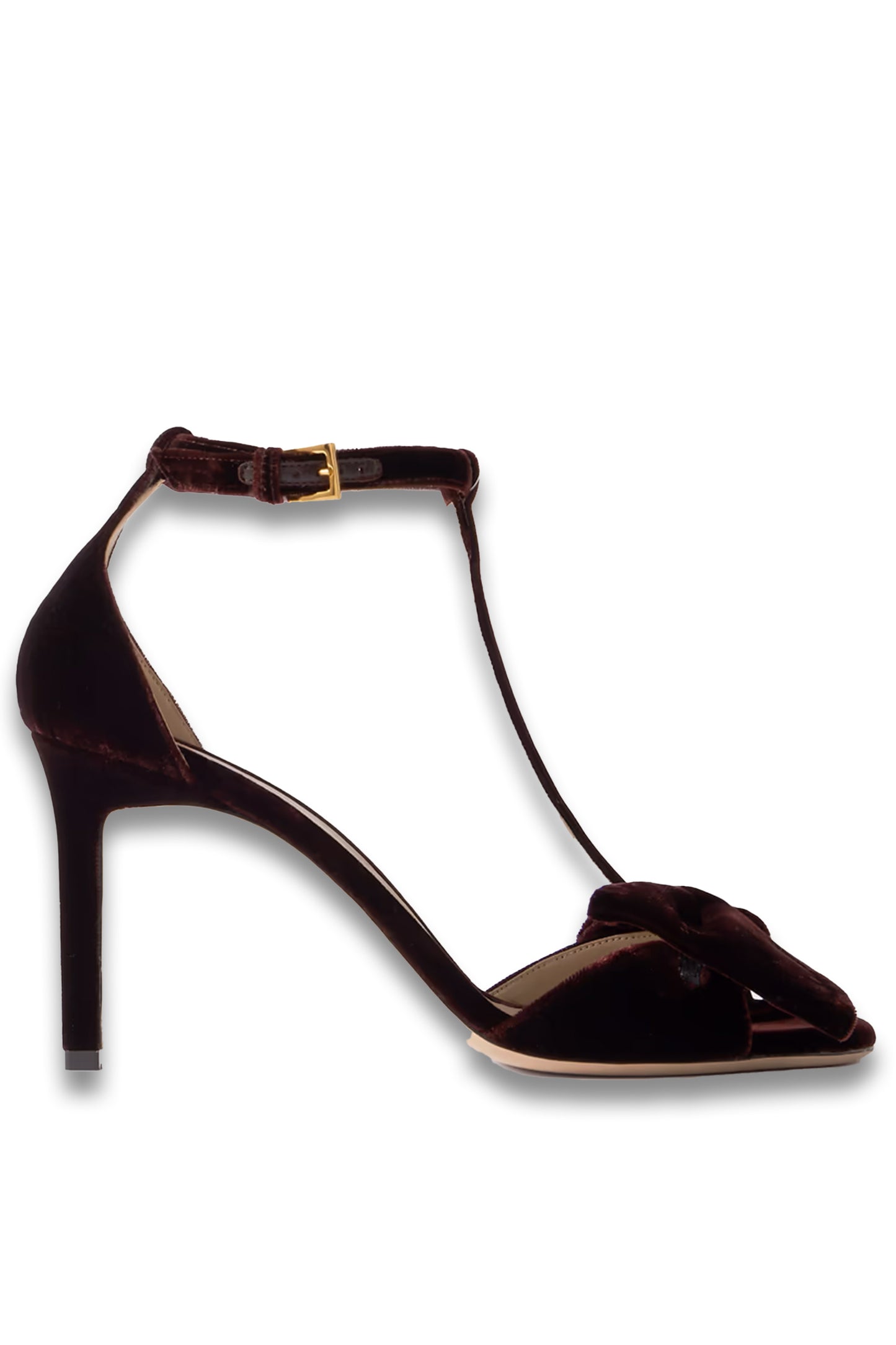 Brigitte Bow-embellished Velvet Sandals