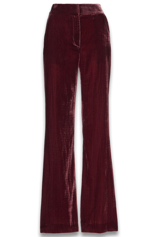 Lebone high-rise velvet flared pants