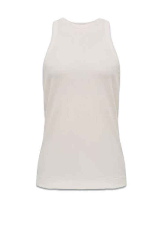 Zoe Crew Neck Ribbed Racer Vest Top